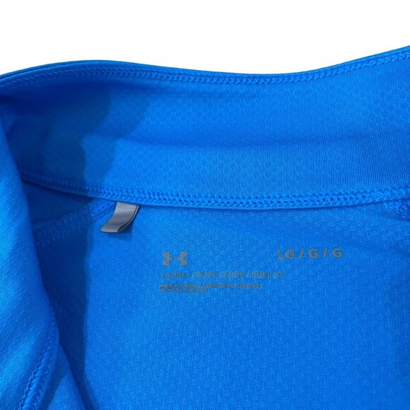 Under Armour 1/4 Zip Pullover Men’s Size Large Blue Loose Fit Lightweight - Picture 5 of 5